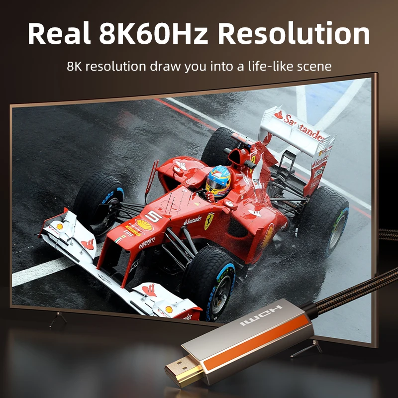 CABLETIME Cable USB C a HDMI 8K/60Hz 4K/144Hz aleación de Zinc para MacBook Pro iMac iPad Pro para Samsung Galaxy tipo C a HDMI 2,1 - imagen 3