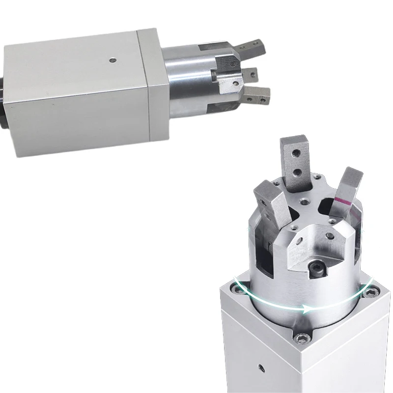 Pinza de aire rotativa de 360 °, 2 dedos, 3 dedos, máquina de llenado, tapón de rosca, cilindro, YCMRS 2, 3-16, 20, 25, 32D, PCMRS3-32D - imagen 4