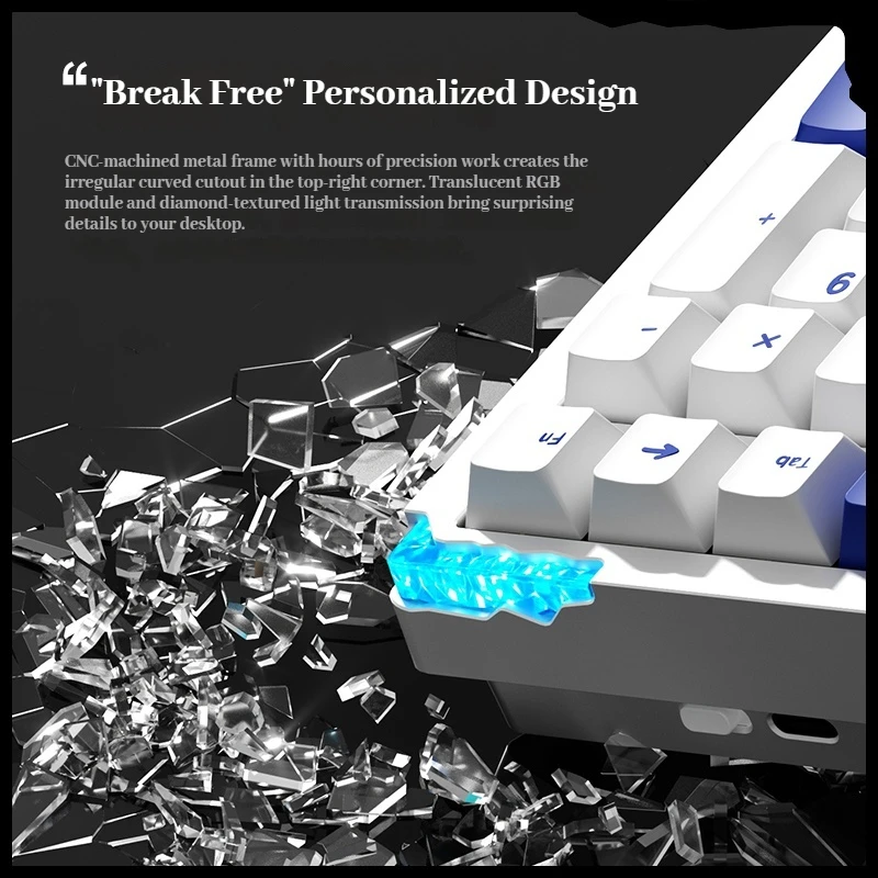 Weikav Stars21 teclado Digital inalámbrico de aleación de aluminio Teclado mecánico Thri-Mode juego de programación de enchufe caliente personalizado - imagen 3