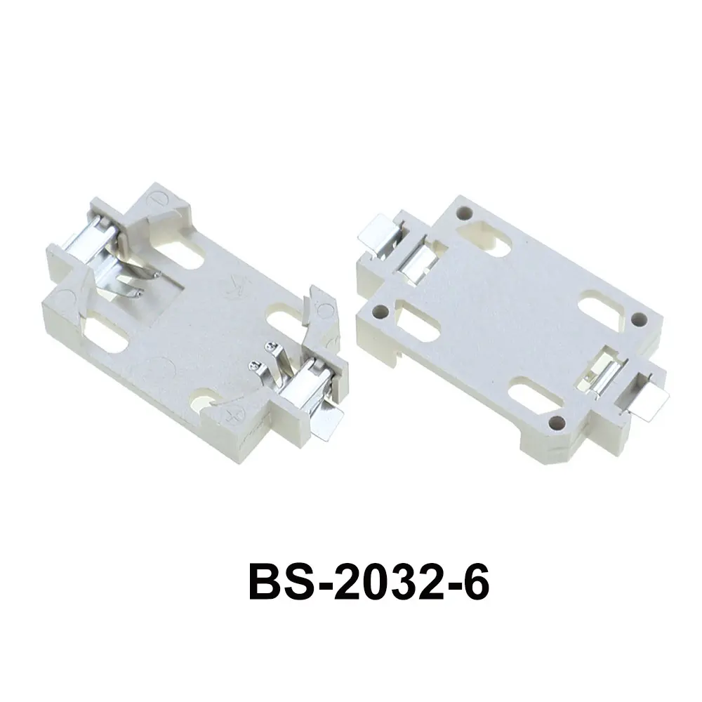 JCD 10 Uds SMD SMT CR2450 CR2032 CR2025 CR1220 3V botón de batería BS-2032/1220/1616 soporte para batería de moneda caja de enchufe - imagen 5