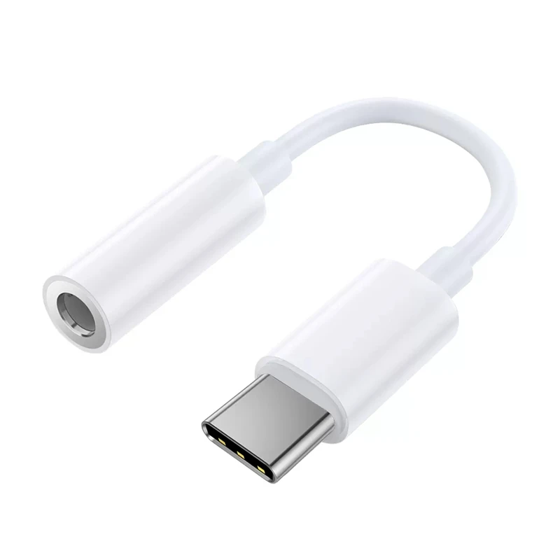 Adaptador de Cable de Audio para auriculares tipo C a 3,5mm para Samsung Xiaomi Redmi Honor OPPO VIVO Realme iQOO Piexl convertidor de señal Digital