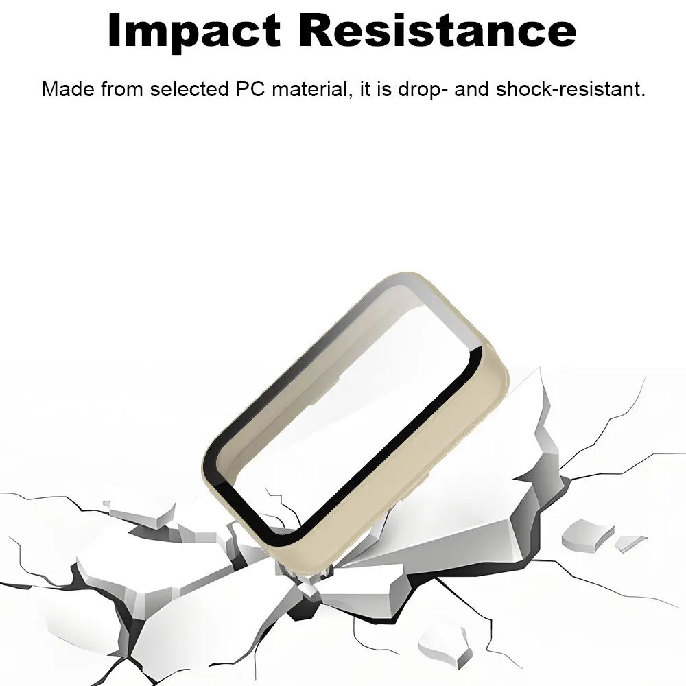 Vidrio templado + funda de PC para reloj inteligente Honor Band 9, Protector de pantalla integral, parachoques duro para Huawei Honor Band9 - imagen 5