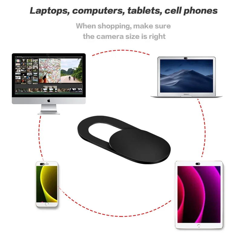 DATA FROG-funda para cámara web, obturador deslizante, Protector de privacidad para cámara, portátil, PC, Macbook, iPhone, iPad, magnético, antiespía - imagen 2