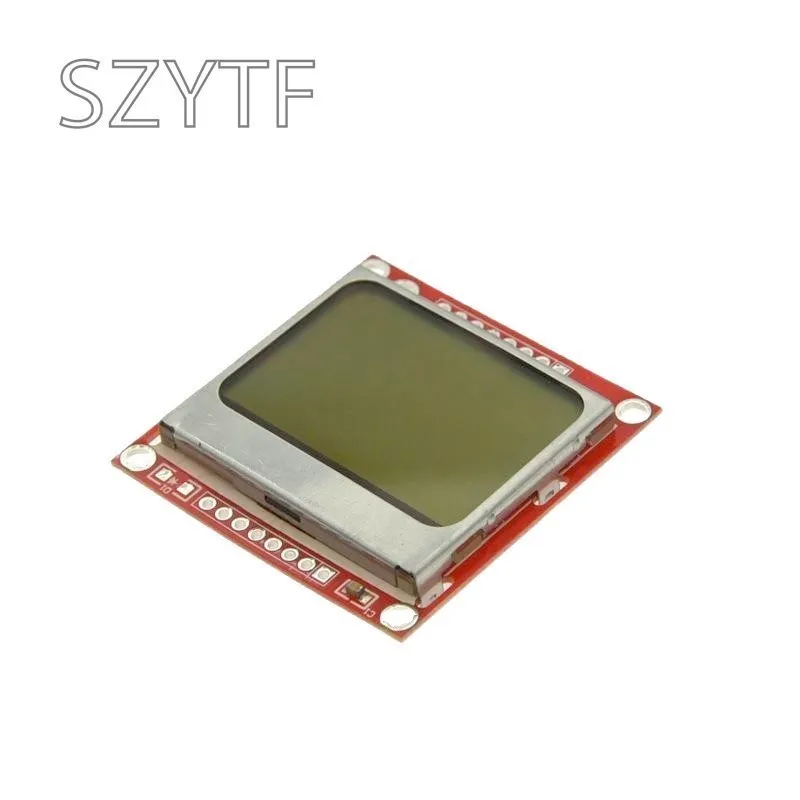 Alta calidad 84x84x84 módulo LCD zócalo rojo adaptador de retroiluminación blanca PCB para Nokia 5110 Arduino - imagen 3