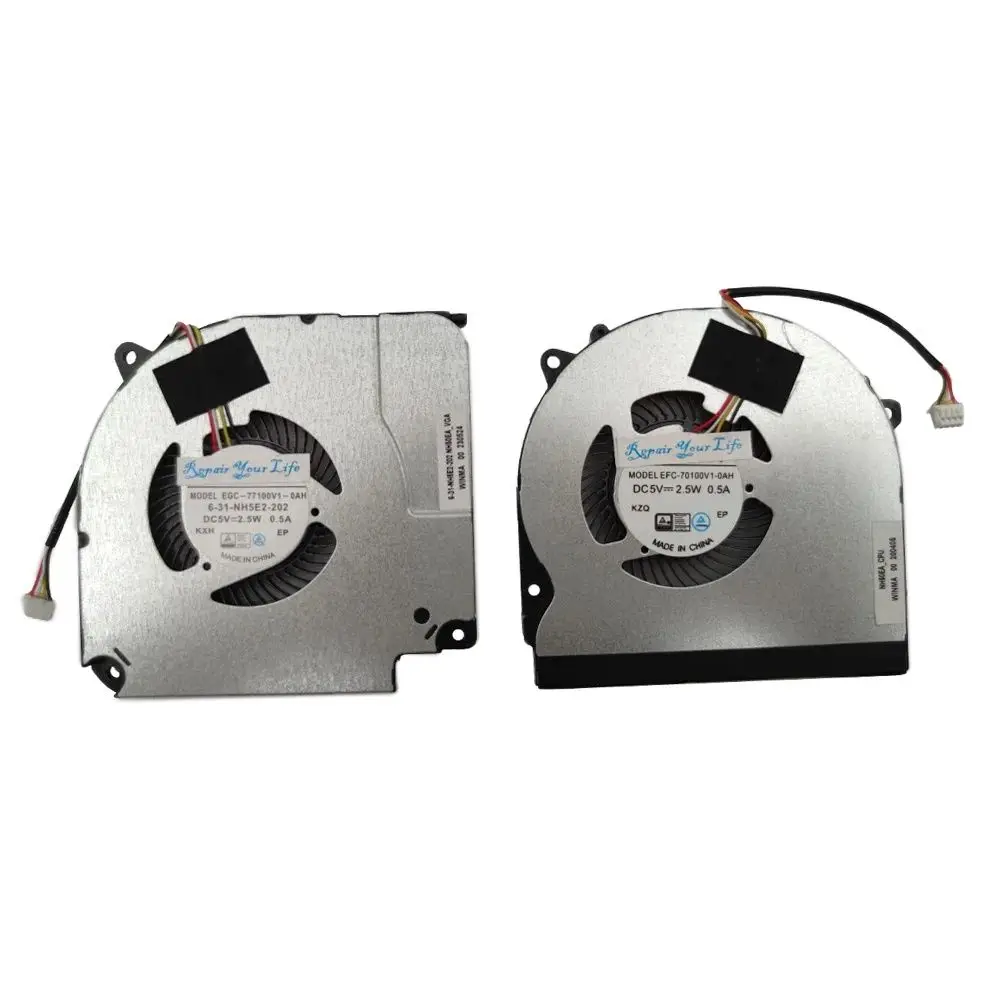 CPU GPU ventilador portátil enfriador para Hasee Z7M-CT5NA Z7M-CN7NA Z7M-CT7NK radiador para portátil DFS5K221153711 DFS5M325063B1N 6-31-NH5E2-102 - imagen 4