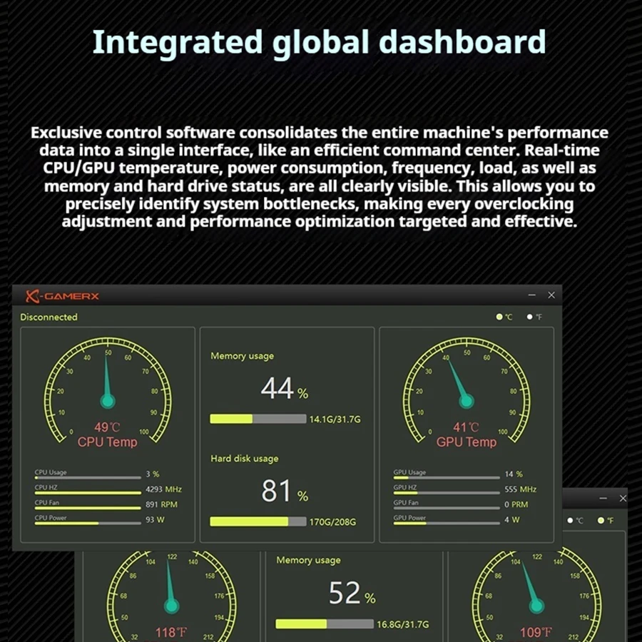 Enfriador de agua X-GAMERX PowerTrain M240 240 mm Efectos de luz ARGB global 360 ° Cubierta magnética pantalla de visualización digital enfriador de cpu aio - imagen 3