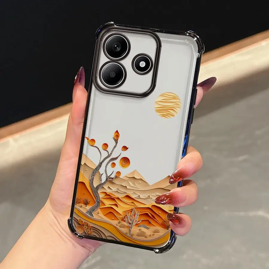 Funda de teléfono para Xiaomi Redmi Note 9S 11 12 13 10 Pro 10s 10 Lite 14 Pro Plus 11s cubierta transparente suspensión de cielo de verano - imagen 4