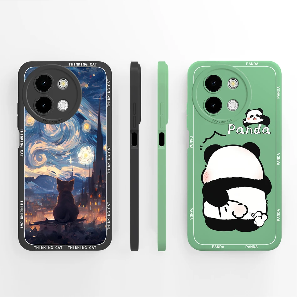 Para Vivo Y38 Y58 Y39 5G Funda de teléfono mariposa Rosa suave silicona líquida anticaída Funda para Vivo Y 38 Y 58 Y 39 Funda ligera - imagen 3