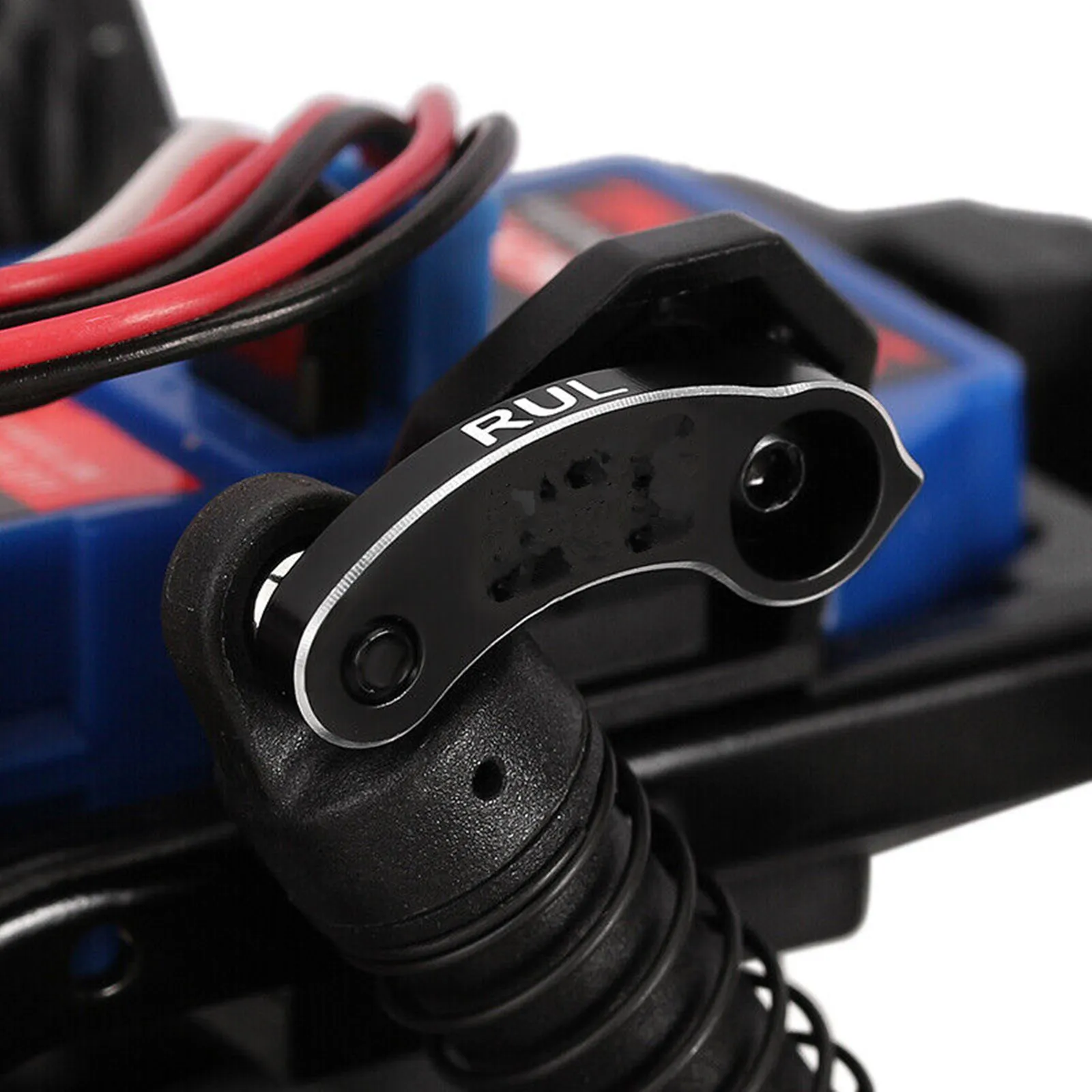 1 Juego de cuchillas flexibles de aluminio CNC para Traxxas TRX4M 1/18 coche trepador de control remoto piezas de mejora Kit de elevación de amortiguador delantero y trasero nuevo - imagen 4