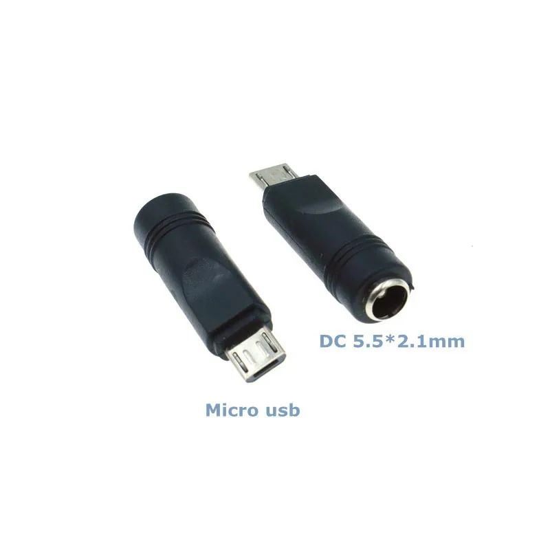 Conector de alimentación hembra CC 5,5*2,1mm a USB 2,0 macho mirco mini tipo c enchufe macho Jack 5V conector adaptador convertidor para ordenador portátil - imagen 4
