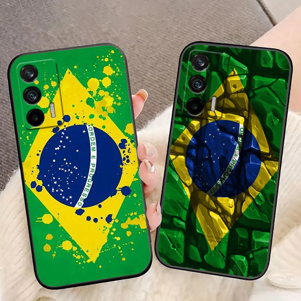 Funda de teléfono personalizada con bandera brasileña de Brasil para Realme C75 C65 C63 C55 C53 C35 C33 C30 C21Y C21 C20 C15 C11 GT NARZO 50 50I - imagen 3