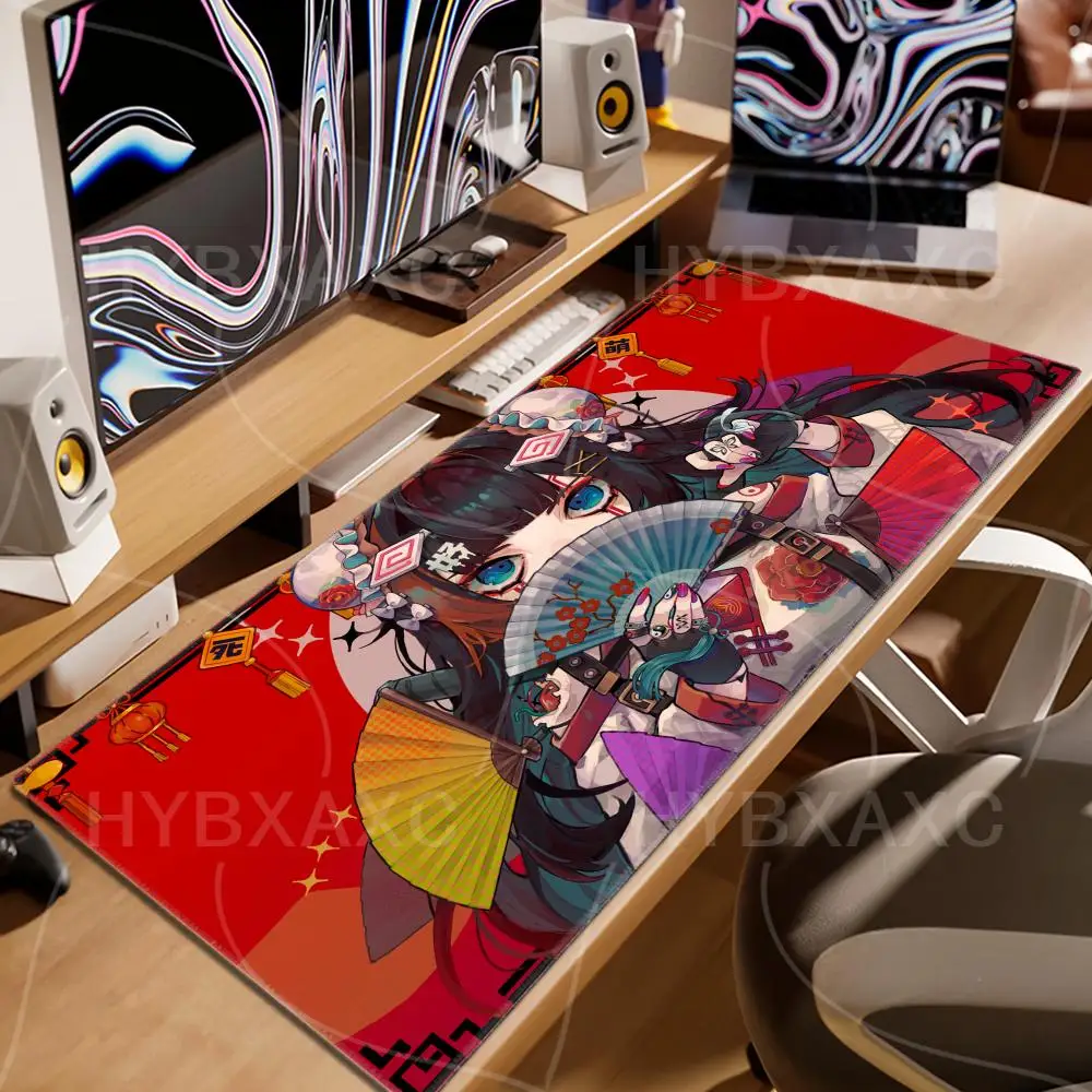 Nueva alfombrilla de ratón de gran tamaño 90x40, chicas sexys de Anime hechas de Material suave, adecuada tanto para uso en la oficina como en el hogar, cómoda de usar - imagen 2