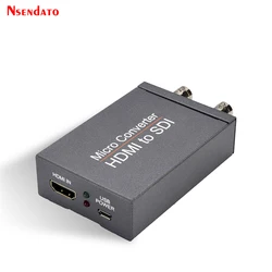 Convertidor HDMI a SDI 4K con Alimentación y Detección de Audio
