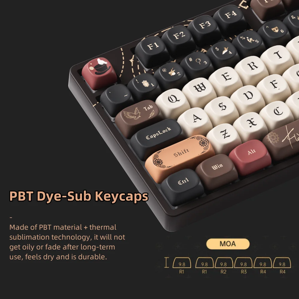 Akko 5108B Plus Teclado mecánico Anime tema Hot Swap RGB 108 teclas USB tipo C/2,4 GHz/Bluetooth 5,0 teclado inalámbrico para juegos - imagen 4
