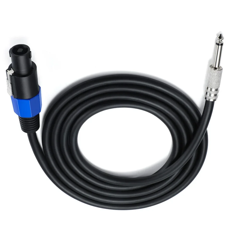 Cable de altavoz Speakon a Mono de 1/4 ", enchufe TS de 6,35mm a Cable de altavoz macho Speakon, Cable de conexión de amplificador de Audio para Cable DJ/PA - imagen 4