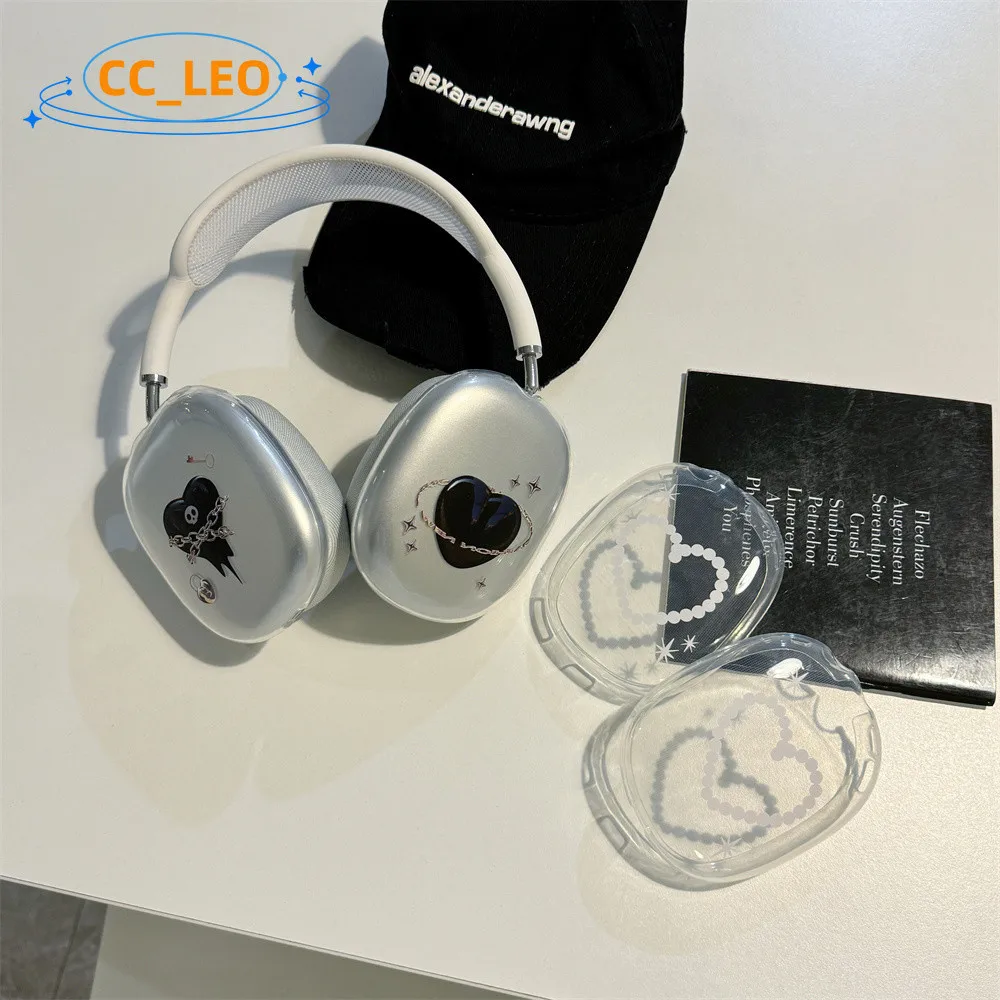 Compatible con AirPods Max funda suave transparente para AirPods Max funda protectora a prueba de golpes bonita - imagen 5