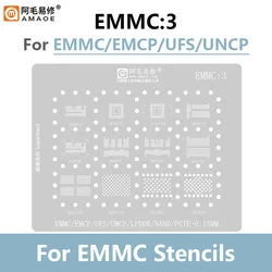 Amaoe EMMC3 – Plantilla BGA para Reparación de Chips