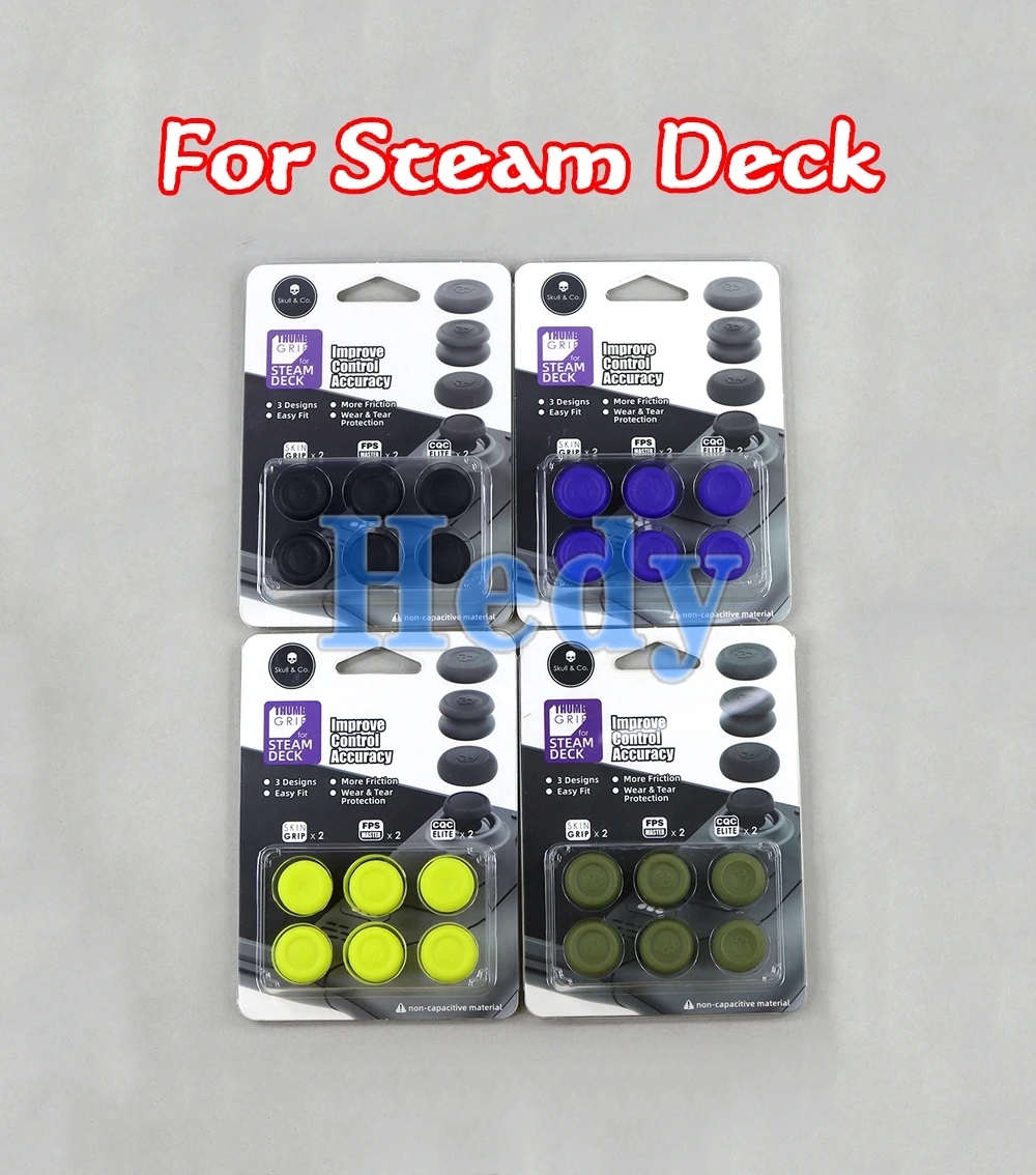 Juego de tapas de Joystick de agarre de pulgar, cubierta de silicona antideslizante, accesorios de cubierta de vapor, 1 Juego - imagen 2