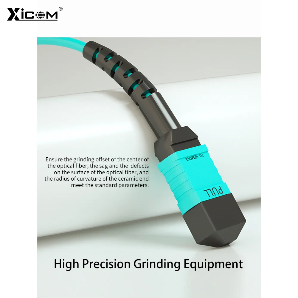 Cable de conexión de fibra óptica 10G, MPO-MPO multimodo UPC OM3 LSZH, Cable de conexión óptica hembra a hembra, 8/12 núcleos, 1M/3M/5M/10M - imagen 4