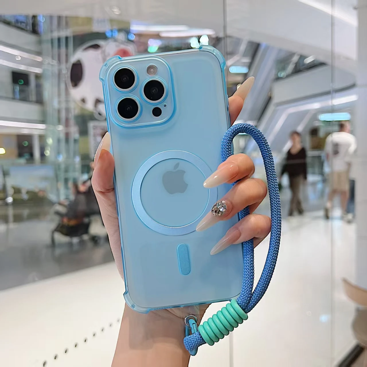 Funda de teléfono con correa de muñeca magnética para Xiaomi Redmi Note 15 Pro Plus 5G 15 15C 4G, funda con cordón de silicona suave a prueba de golpes - imagen 5