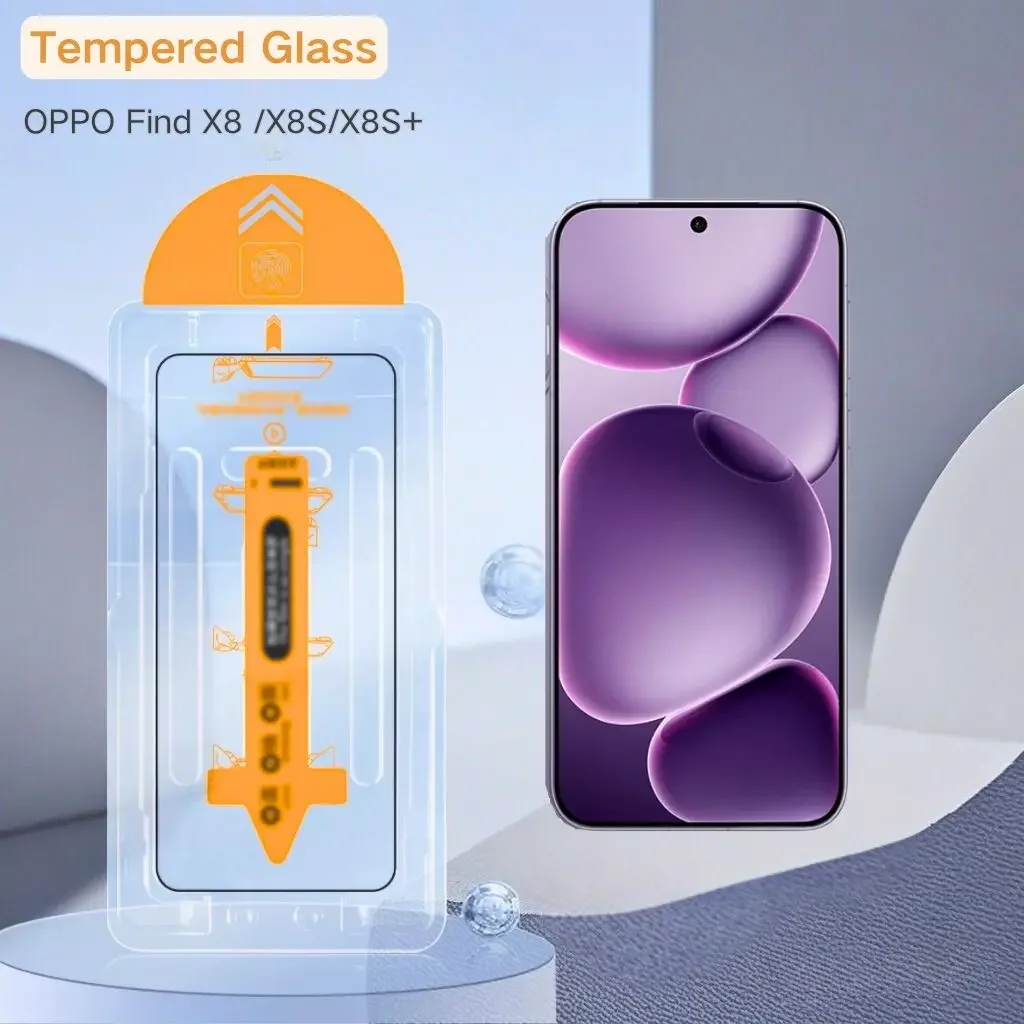 2 uds vidrio para OPPO Find X8 X8S X8S + Protector de pantalla Find X8S Plus vidrio templado película de pegamento completo con herramienta de instalación - imagen 2