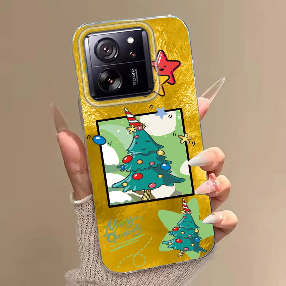 Feliz Navidad alce árbol mujeres niñas funda de teléfono para Xiaomi 13T 14T 11 Lite NE Poco X5 M6 Pro X6 X7 X3 Pro NFC C65 C61 M5S cubierta - imagen 5