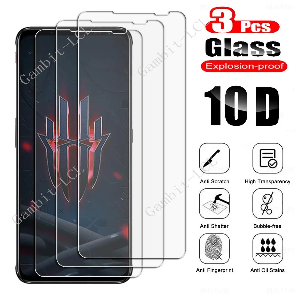 Protector de pantalla de vidrio templado para móvil, película protectora para ZTE Axon 30 20 4G 5G Pro A71 L9 V30 Vita Red Magic 6R 6 6S A3 A7s 2020 L210, 3 piezas