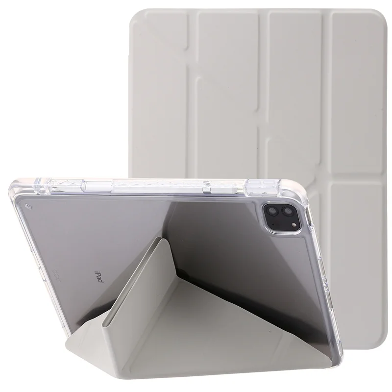 Funda de cuero para iPad Pro 13 2024, carcasa rígida de acrílico con soporte trasero para iPad Pro 11, 13 pulgadas, 2024, M4 con portalápices - imagen 3