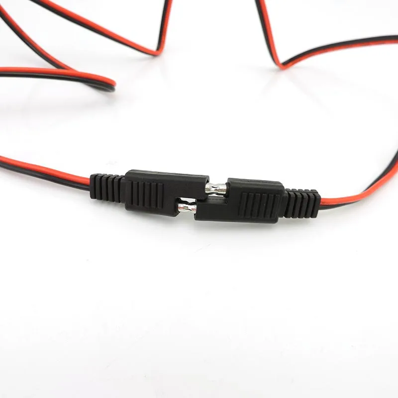 Cable de extensión automotriz de alimentación SAE a SAE, 18awg, 10A, 12V-24V, Cable conector SAE, desconexión rápida, conector de 1M 2M para coche - imagen 4