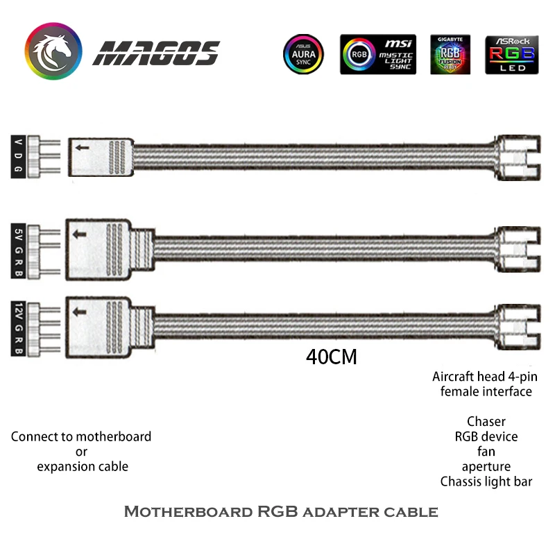 Phanteks Adaptador RGB 4-pin a 3-pin para ventiladores LED - imagen 2