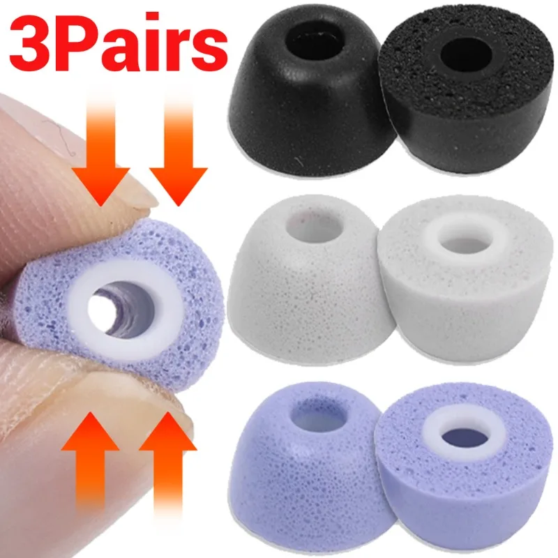 Auriculares de espuma viscoelástica suave, almohadillas para los oídos con aislamiento de ruido, tapones para los oídos de repuesto, tamaños S/M/L, para Samsung Galaxy Buds 2Pro