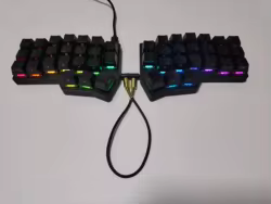 Corne Crkbd V4.1 teclado dividido personalizado RGB intercambio en caliente con cable Corne Teclado mecánico dividido ergonómico para Vial MX Choc V1 V2