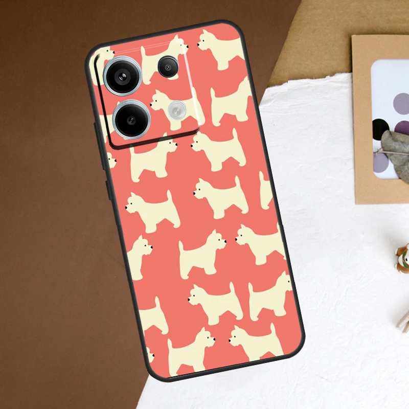 West Highland Terrier Westie funda para Redmi Note 13 Pro Plus 9 10 11 12 Pro 9S 10S 11S 12S, Redmi 12 C 10C 13C - imagen 5