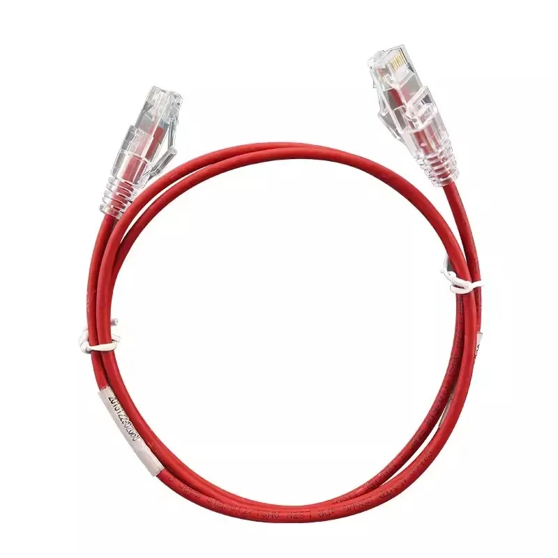 Cable de conexión de red Cat6A UTP RJ45 28AWG Cable Lan Ethernet delgado 4 par trenzado Cable de Internet de PVC portátil Cables de red RJ 45