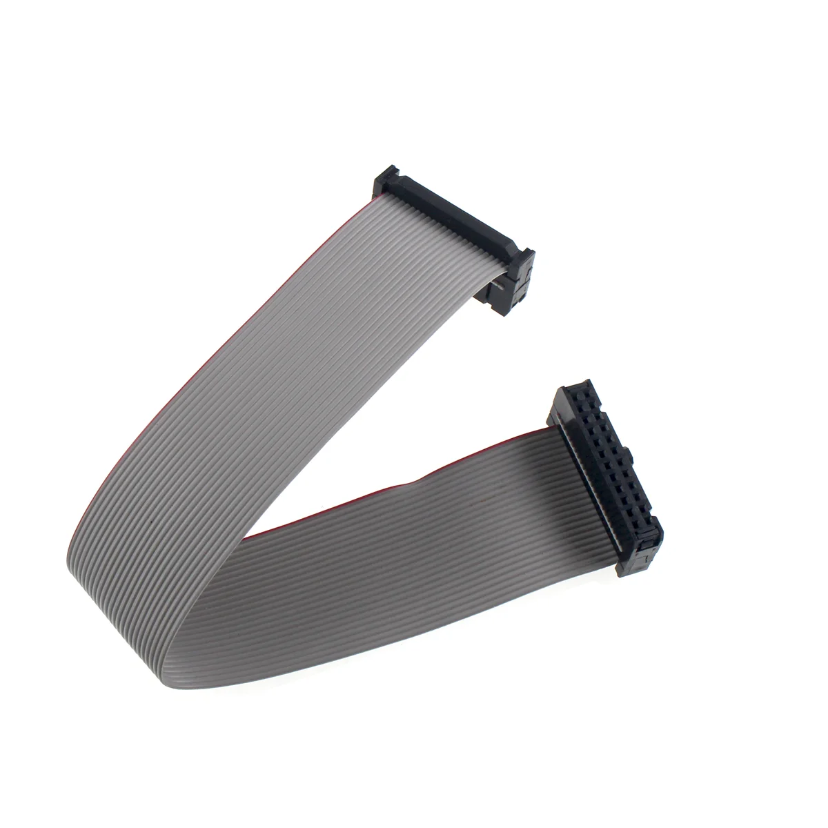 5 uds 2,54 MM paso 20CM JTAG ISP AVR Cable de descarga FC-6/10/14/16/20/40P conector PIN Cable de datos de cinta plana gris - imagen 5