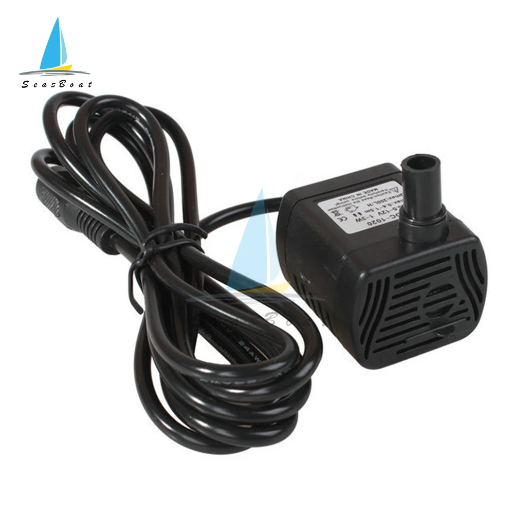 Bomba de agua sumergible DC 5V 12V 24V 3W, Mini bomba de agua CC sin escobillas ultrasilencioso para fuente de acuario, tanque de estanque de peces de aire - imagen 3