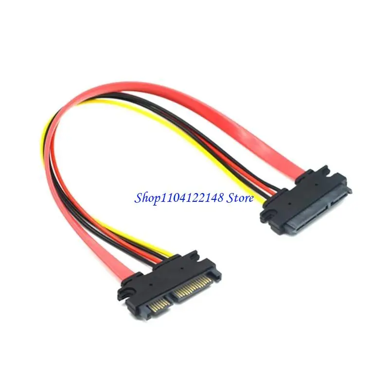 P9FA 7+15 pin Cable extensión alimentación Cable extensor masculino a femenino para HDD SSD - imagen 5