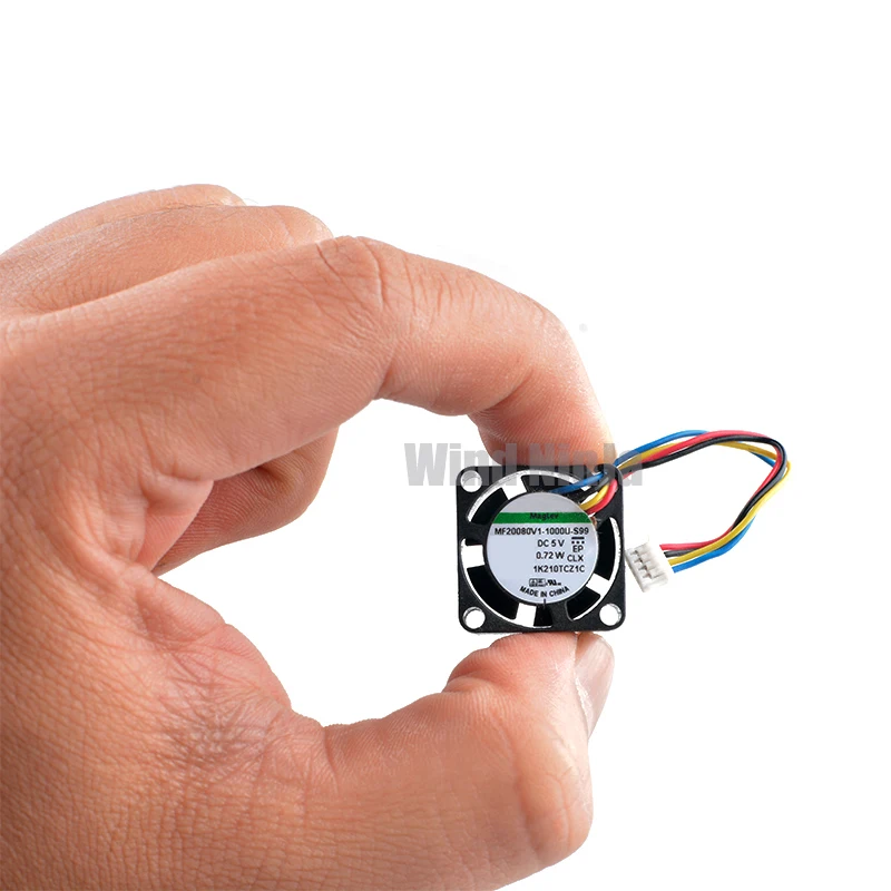 MF20080V1-1000U-S99 ventilador de 2cm 20mm 20x20x8mm DC5V 0,72 W 4 pines micro ventilador de refrigeración para micro dispositivos Raspberry Pi - imagen 2