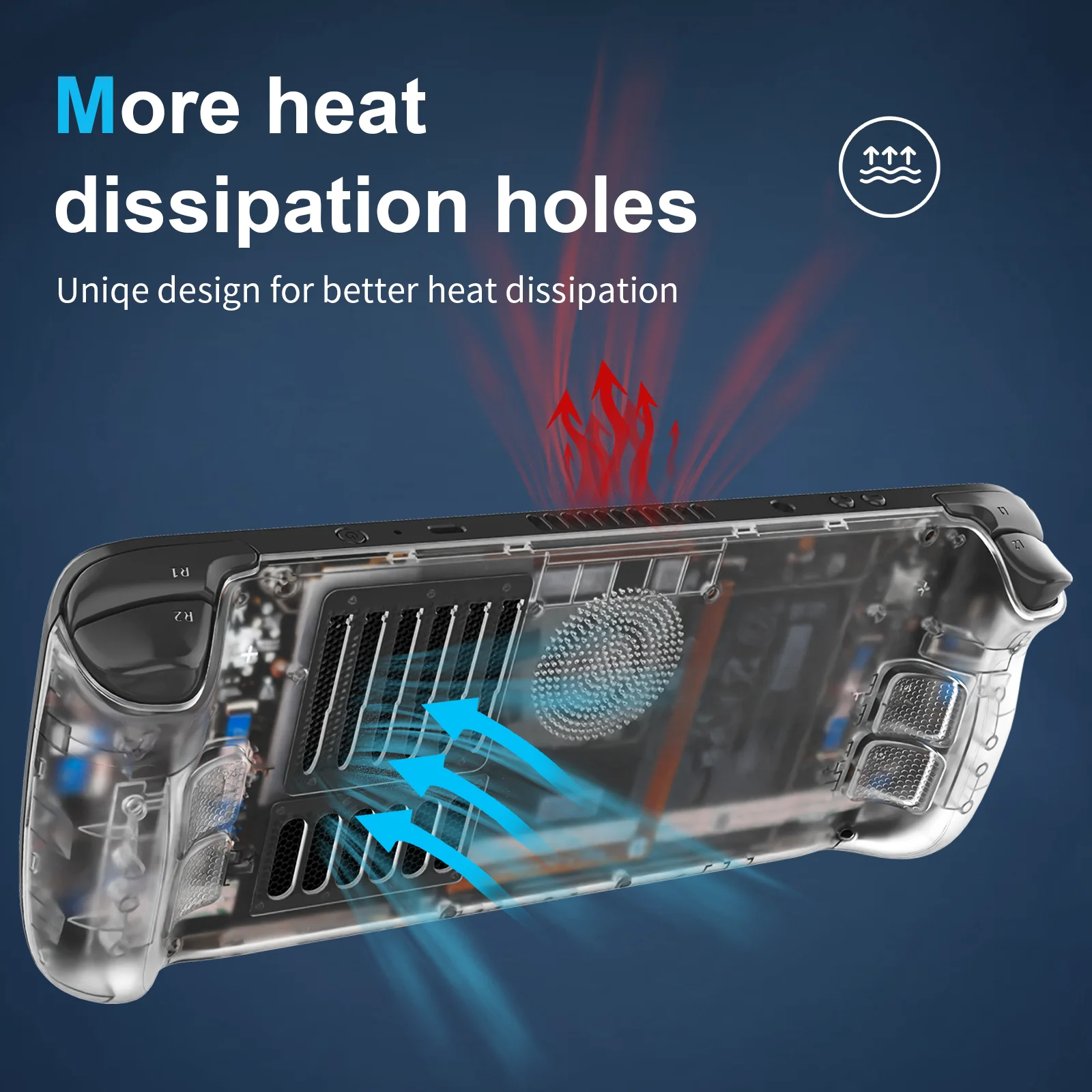 Accesorios de juego para Steam Deck, placa frontal de repuesto personalizada, carcasa de placa trasera para consola LCD Steam Deck, novedad - imagen 4