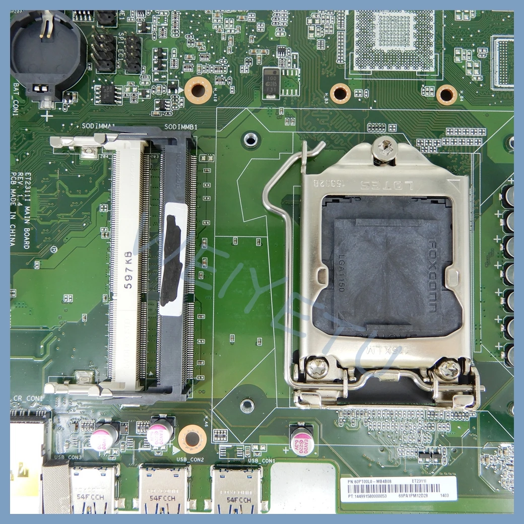 ET2311I  UMA or DIS REV 1.4 Mainboard For ASUS ET2311I ET2311  Motherboard 100% Tested Working Well - imagen 5