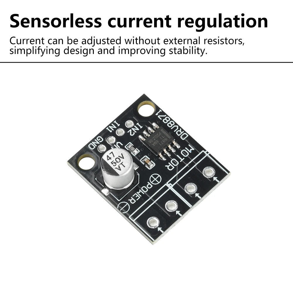 DRV8871 Módulo de controlador de motor de puente DC H 3.6A Controlador de motor cepillado Módulo de controlador de control PWM DC 6.5-45V - imagen 3