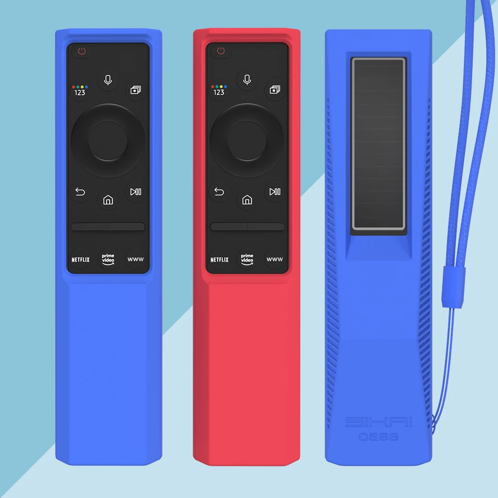 Funda de Control remoto para Samsung Smart TV, cubierta de silicona para teléfono móvil con célula Solar, BN59-01357A, 01357B, TM2140A, BN59-01358B, BN59-01363C