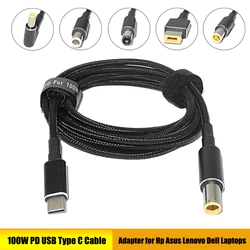 Cable USB-C 100W PD Carga Rápida Compatible HP Asus Lenovo Dell