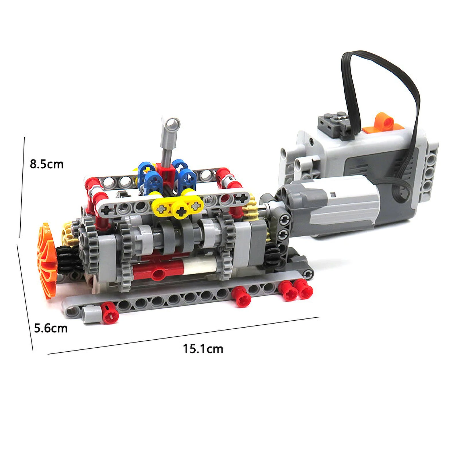 Motor de caja de cambios de 6 velocidades, modelo de transmisión Manual, bloques de construcción MOC, rompecabezas ensamblados, juguetes, ladrillos compatibles con Legoeds - imagen 5