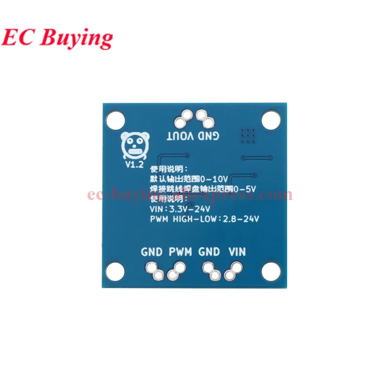 Convertidor de frecuencia de voltaje de 22Hz-20kHz a 0-5V/0-10V, placa de conversión de señal analógica Digital, módulo de señal a voltaje 0-100% PWM - imagen 4