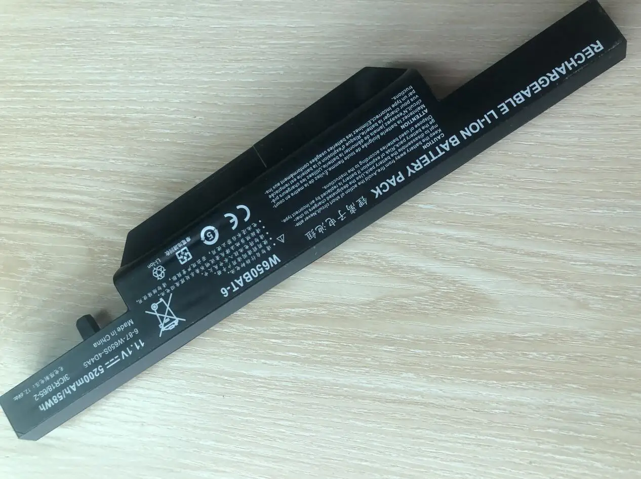 SeagullStar W650BAT-6 batería del ordenador portátil para Hasee K650 K610C K650D K570N K710C K590C K750D serie Clevo W650S W650bat 6 baterías - imagen 3