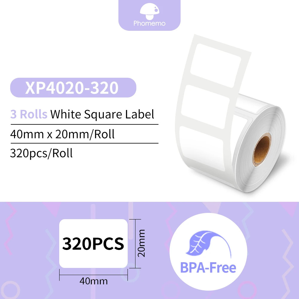 3 Rolls 40x20mm
