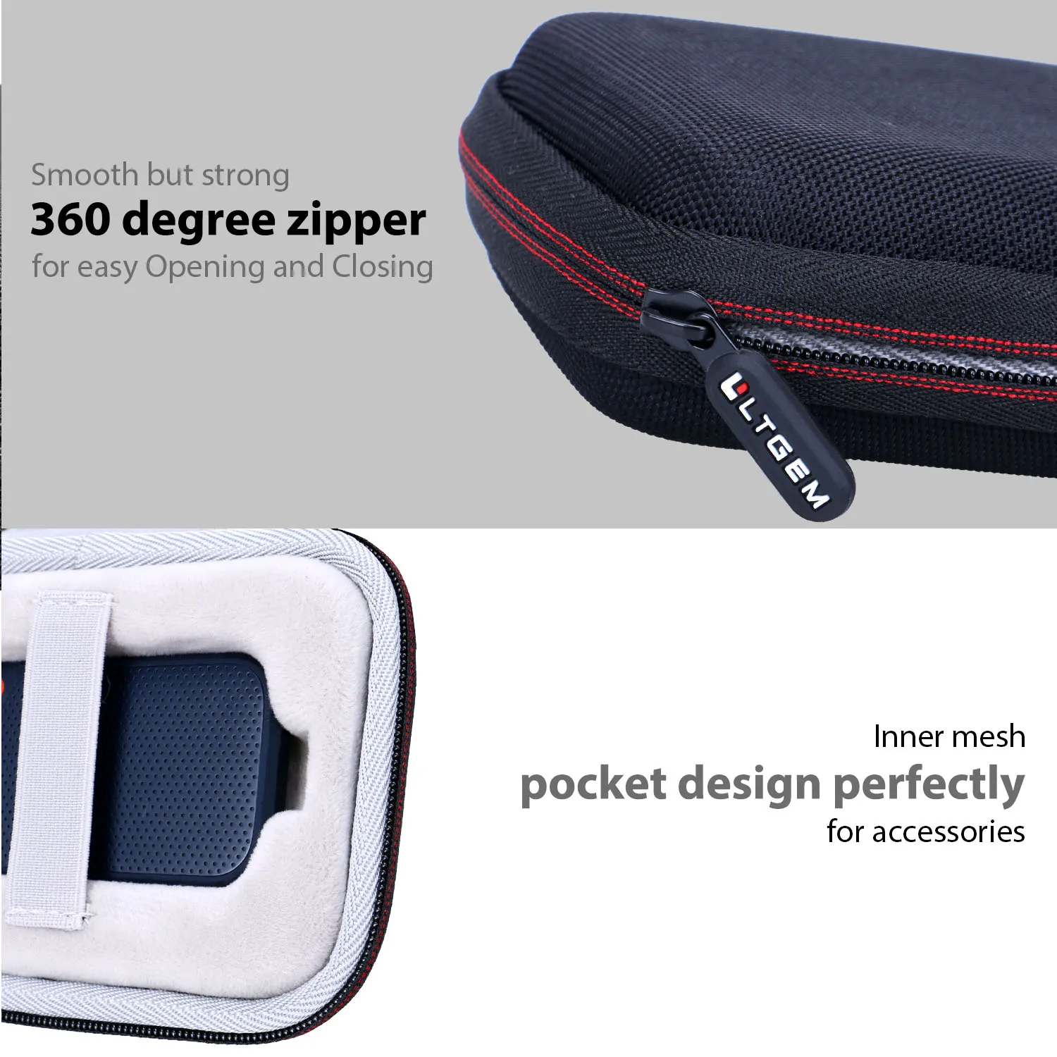 Funda SSD portátil para SanDisk Extreme 250GB SSD portátil SDSSDE60 bolsa de transporte de almacenamiento para accesorios de disco duro (solo bolsa) - imagen 2