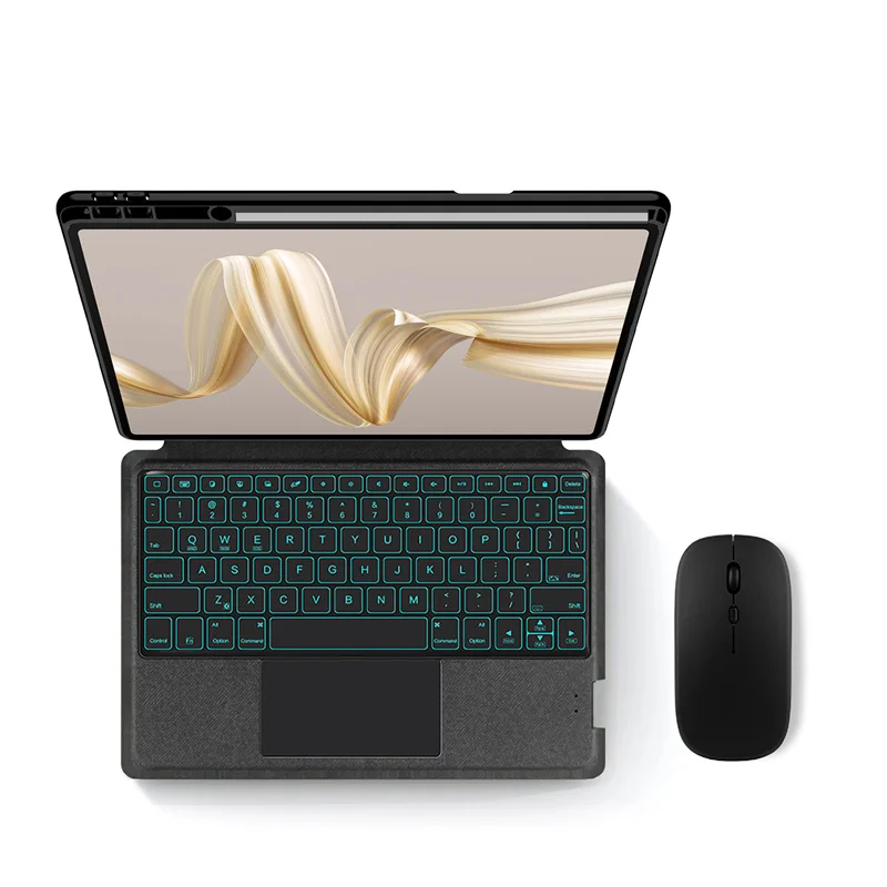 Funda con teclado magnético para Huawei MatePad Pro 12,2 2024, cubierta con panel táctil retroiluminado para Huawei MatePad Pro 12,2, MRO-W00, W10 - imagen 2