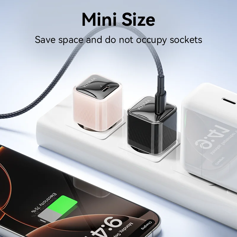 KUULAA 35W GaN cargador tipo C USB C PD carga rápida para iPhone 16 15 14 13 12 11 Pro Max para iPad Pro Air iPad Huwei Xiaomi - imagen 4